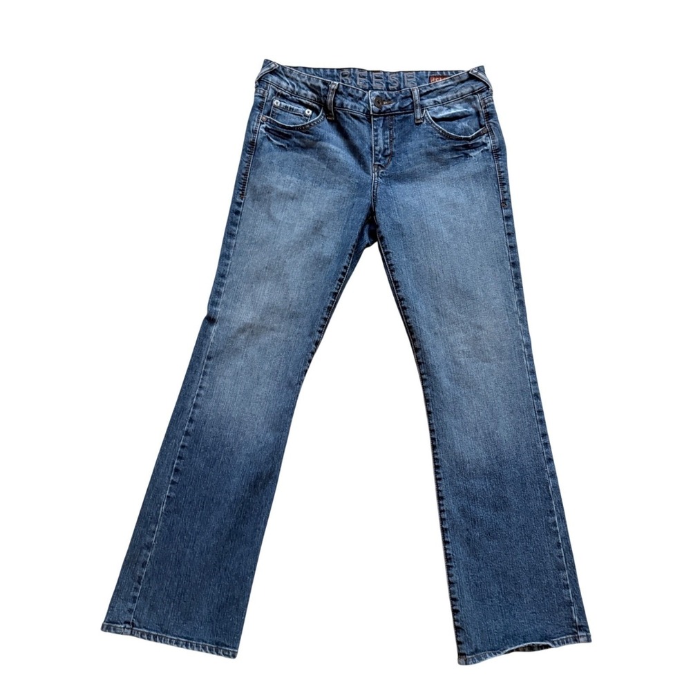 Delias Reese Bootcut Jeans Womens 11/12S Blue Medium Wash Stretch Y2K Denim